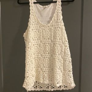 Joie crochet tank top